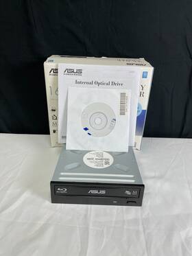 Asus Aw-16d1ht Black Gray Ultra-fast 16x Blu-ray Burner For Lifetime Data Backup