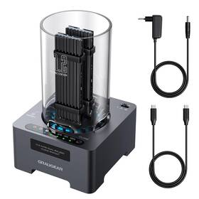 18110 Chab Gmbh Graugear Nvme M.2 Ssd Duplicator Dual-bay Offline Clone Tool-free 20gbps Usb C