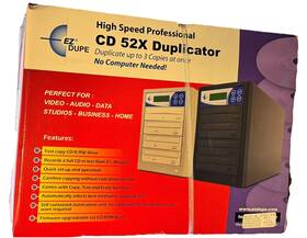 Ez Dupe 739410725134 High Speed 52x Three Target Cd Duplicator - New In Box Nib Sealed Ez Dupe 739410725134 High Speed 52x Three Target Cd Duplicator - New In Box Nib Sealed