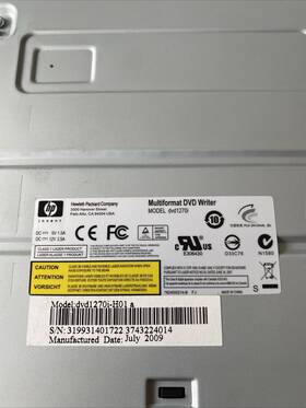 Hp 1270i-h01 24x Multiformat Dvd/ Cd Writer 1270i Internal Sata