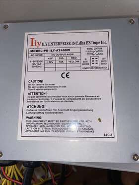 Ps-ily-at400w Ilu Dvd Cd Duplicator Tower Power Supply Ily