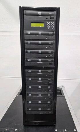 Kingdom Kdv10a One Touch 24x Cd And Dvd 48x Duplicator 10 Slot Burner / Copier Kdv10xa
