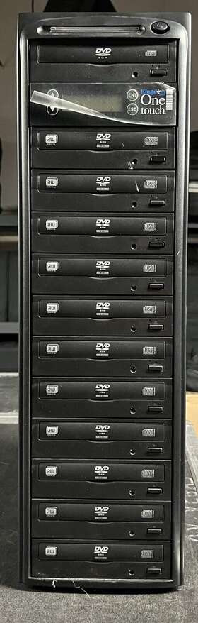 Kingdom Kdv11a One Touch Dvd 24x Cd 48x Duplicator 11 Bay Copier