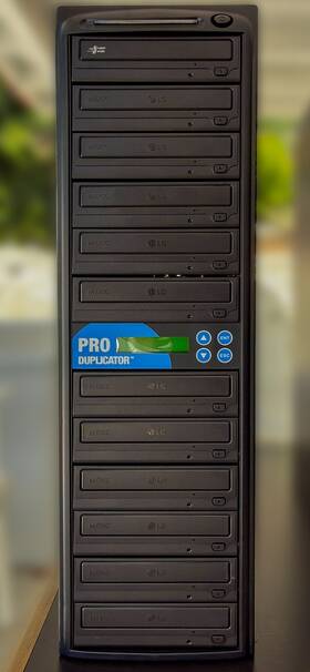 Lg Mdisc12 Pro Duplicator 1-12 Bay Cd Dvd R Rw Burner Copier Tower Lifes Good