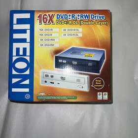 Lite-on 844149001739 16x Dvd R Rw Drive Double Layer Black Dvd/cd Rewriter New