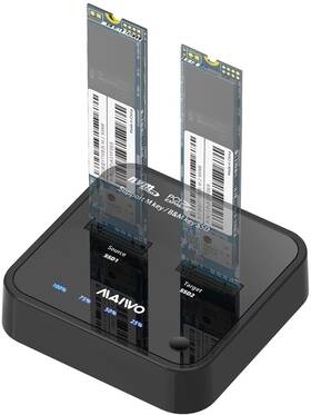Maiwo 921271223841 M.2 Nvme Ssd Cloner Duplicator 10gbps Usb C 3.1 Gen2 To M Key Pcie