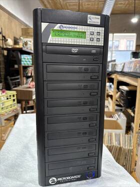 Dvd-ccmic7-03 Microboards 7 Bay Dvd Duplicator Powers Up Parts Repair Tower Cd