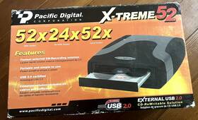 52x24x52xexternal Pacific Digital X-treme52 X-treme Cd Player Writer Rewrite Drive Usb 2.0