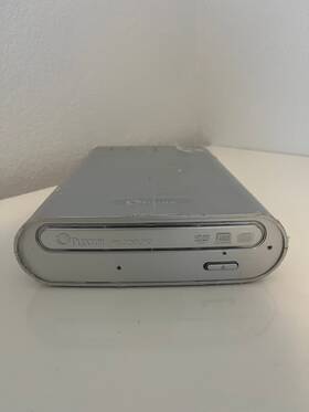 Plextor Px-708uf2 Vintage External Dvd Cd Writer Drive Tested - Cables Included
