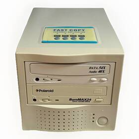Burnmax24 Polaroid M518 Scsi Tower Cd Fast Copy Duplicator Tested Video Rare