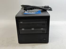 Super Writemaster Ezd-dup-clcp-d1b Ez Dupe Dvd/cd Duplicator Tower 2 Drive Disc Copier With Lcd
