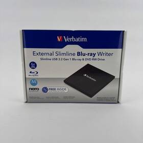 2307-829 Verbatim New External Slimline Blu-ray Writer