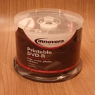 Innovera IVR-46830 50 Pack Dvd-r Discs Inljet Printable 4.7GB 16X Sealed. Fixed Price $20.99.