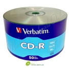 Verbatim Blank Cd-r Logo Branded 700MB/80MIN Media Lot = 50 To 1800 Discs. Fixed Price $339.90.