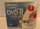 Memorex Printable Dvd+r 8 4.7 Gb 120 Min Pack Nib 2005. Fixed Price $9.50.