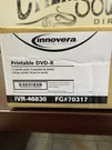 Innovera Dvd-r Discs Hub Printable 16X/4.7GB 200 Pack IVR46830. Fixed Price $40.00.
