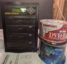 Aleratec 1:3 Dvd/cd Copy Tower Plus With 100 Dvd's And Sleeves. Fixed Price $99.99.
