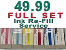 Compatible Epson Discproducer PP-50 PP-100 6-COLOR Ink Cartridge Refill Service. Fixed Price $49.99.