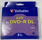 Verbatim 95311 Recordable Media - Dvd+r Dl 8.50 Gb 8X Pack Of. Fixed Price $17.00.