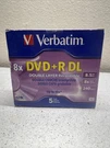 Verbatim Dvd+r Media, Dual Layer 8.5 Gb, 8X Branded, Pack In Jewel Case #95311. Fixed Price $15.84.
