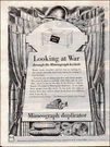 1944 Vintage Ad Mimeograph Duplicator War Production Art Wwii Era. Fixed Price $8.59.