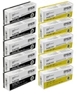 10-PAK Epson Discproducer PP-100/PP-50 Ink Cartridges (5 Black & Yellow). Fixed Price $399.99.