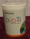 Memorex Dvd-r 16X 4.7GB 120MIN 100 Pack Spindle New Factory Sealed Fast Shipping. Fixed Price $29.99.