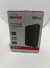 Buffalo Mini Station Ultra-portable HD-PCFU3 Usb 3.0 Hard Drive 500GB Open Box. Fixed Price $71.95.
